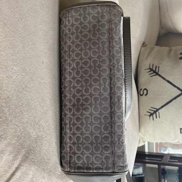 COACH SV/Light Grey Signature Jacquard & Leather MADISON MADELINE Satchel 25215 - Picture 6 of 6